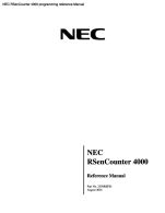 RSenCounter 4000 programming reference